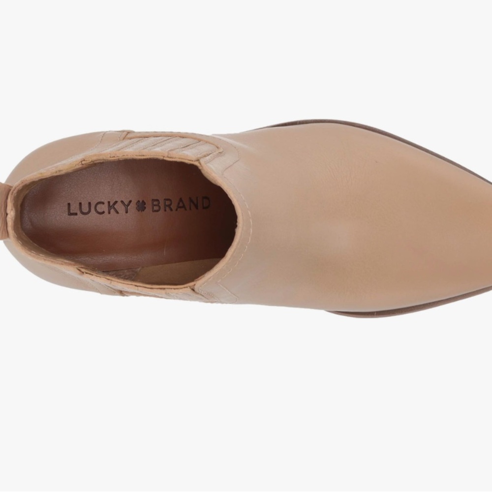 BRAND NEW: Lucky Brand Leather Ankle Booties - Picture 4 of 5